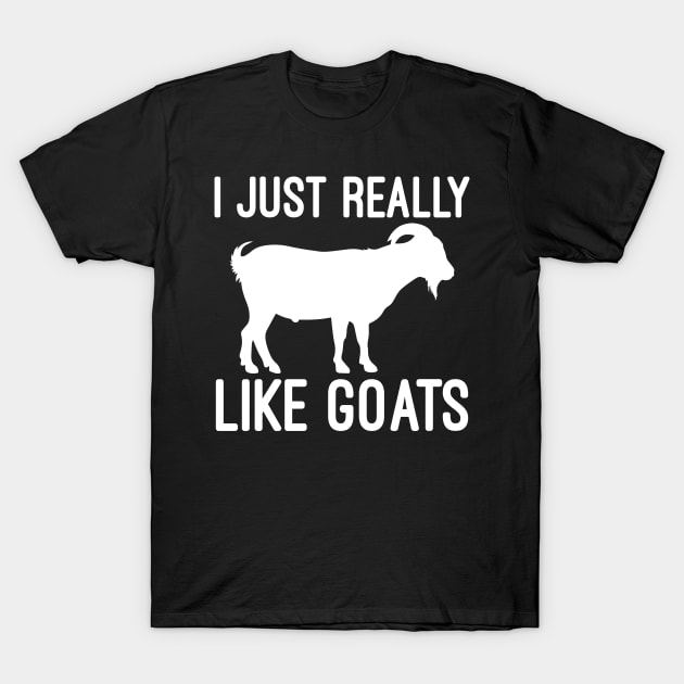 I just really like goats T-Shirt by mdshalam